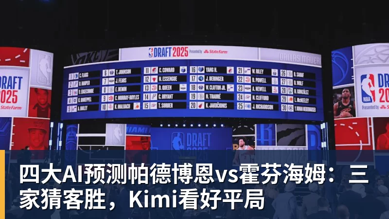 四大AI预测帕德博恩vs霍芬海姆:三家猜客胜,Kimi看好平局