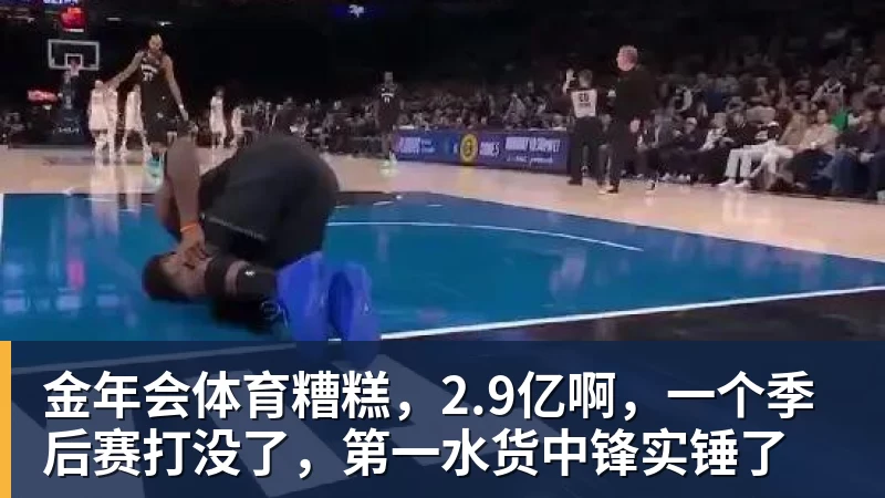 金年会体育糟糕,2.9亿啊,一个季后赛打没了,第一水货中锋实锤了